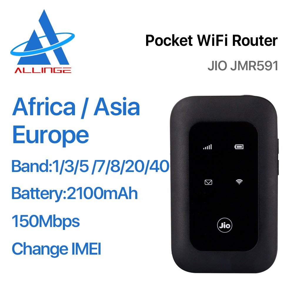 ALLINGE MDZ2713 150Mbps JIO 591 Pocket Wifi Wireless Router 4G LTE Portable Wi-Fi Router